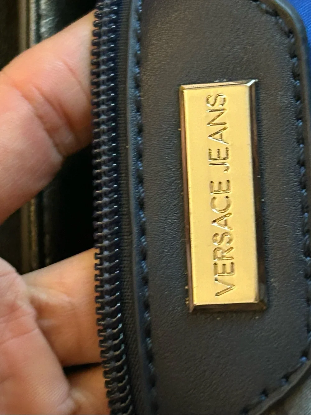 Versace Jeans Collection Olive Gray Crossbody Bag